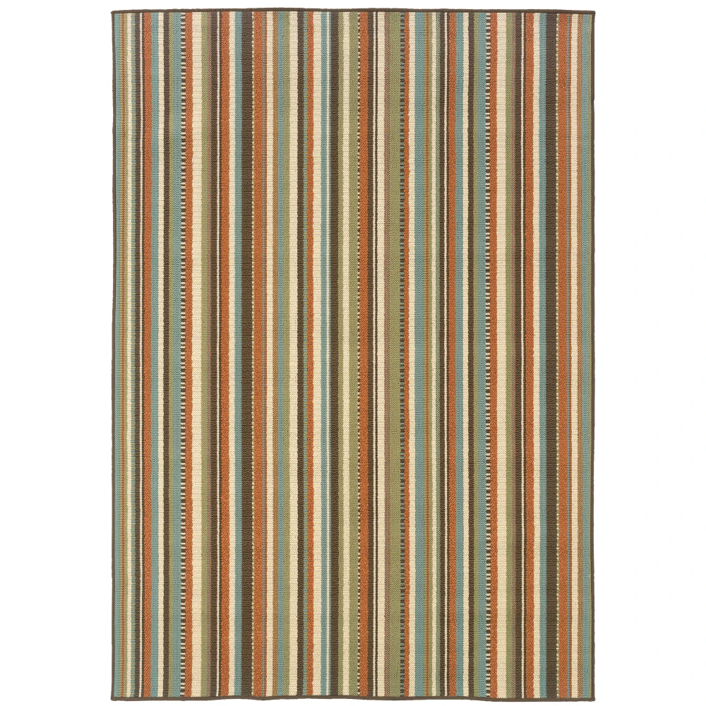 Montego 6996C Green/ Blue Indoor/Outdoor Area Rug - 6'7