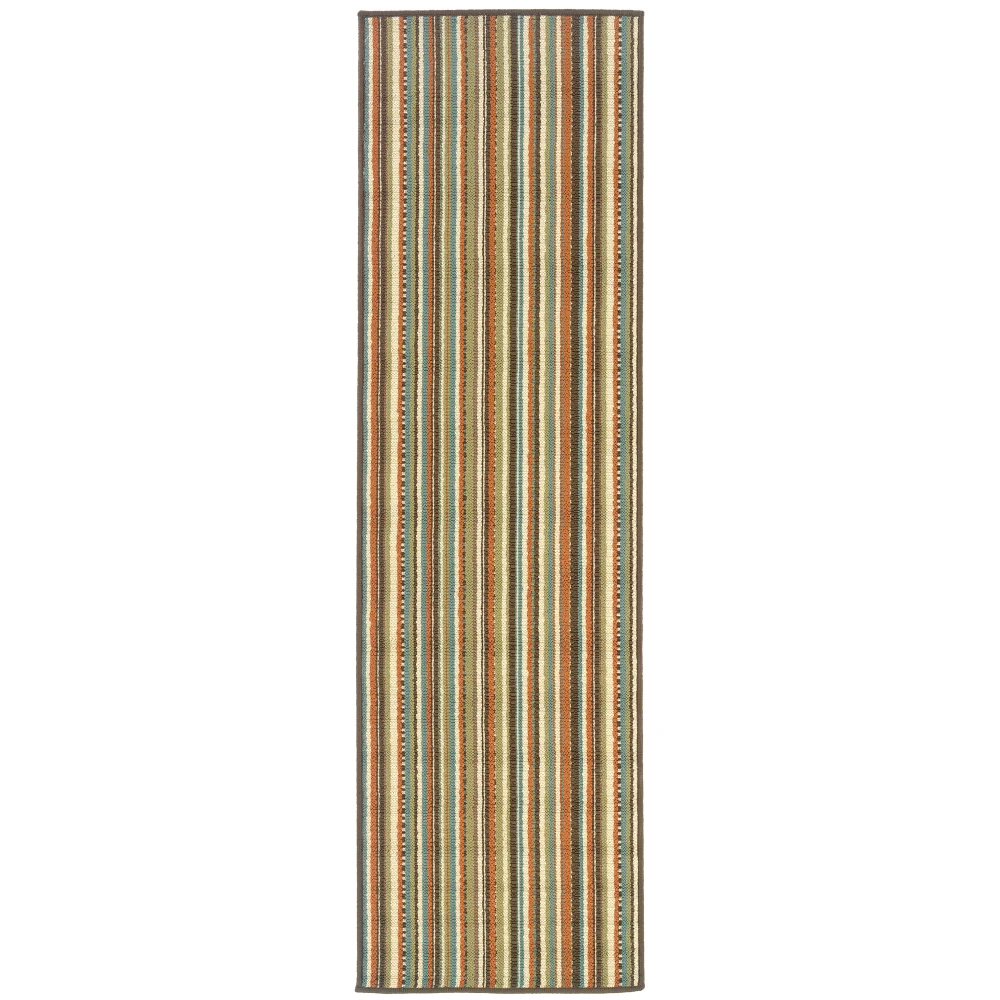 Montego 6996C Green/ Blue Indoor/Outdoor Area Rug - 2'3