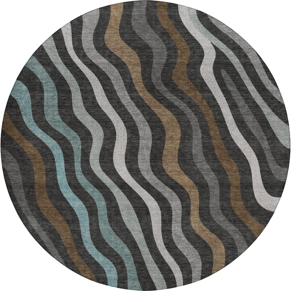Kenner KN4 Black 8' x 8' Round