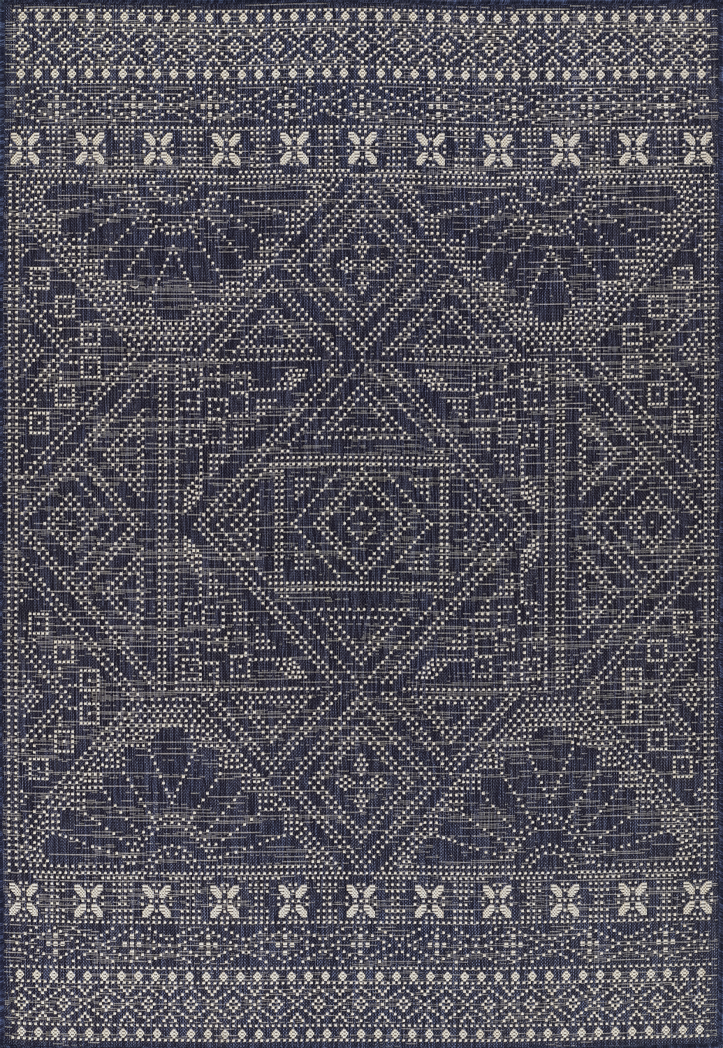 Momeni Riviera 2' X 3' Navy Transitional