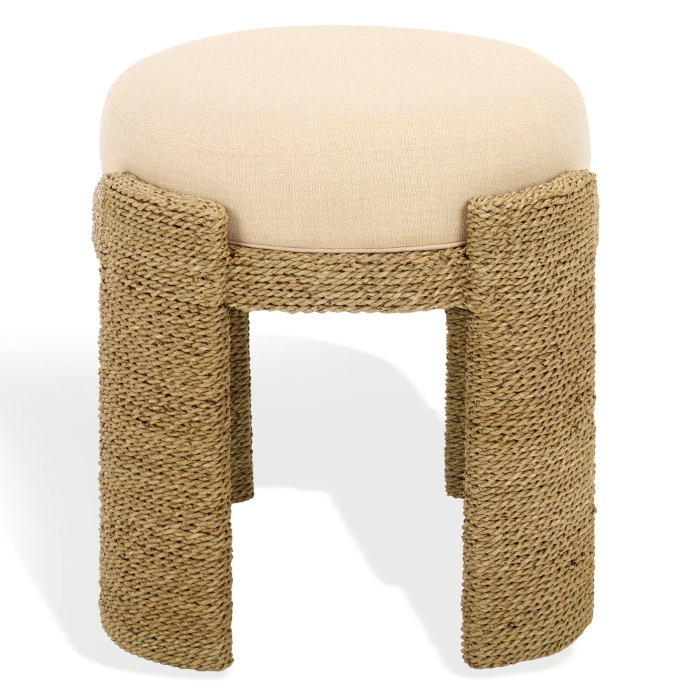 Grimaldi Seagrass Round Ottoman