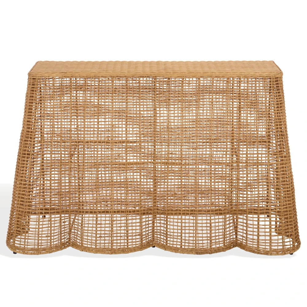 Jilliette Rattan Console Table