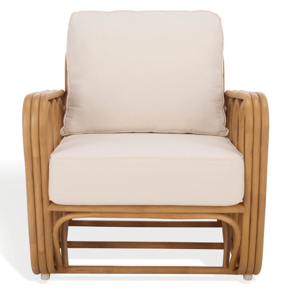 Malina Rattan Pole Accent Chair