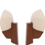 White / Walnut