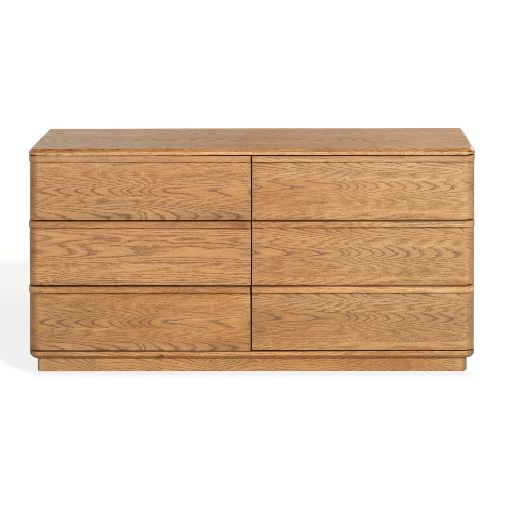 Guillermo 6 Drawer Wood Dresser