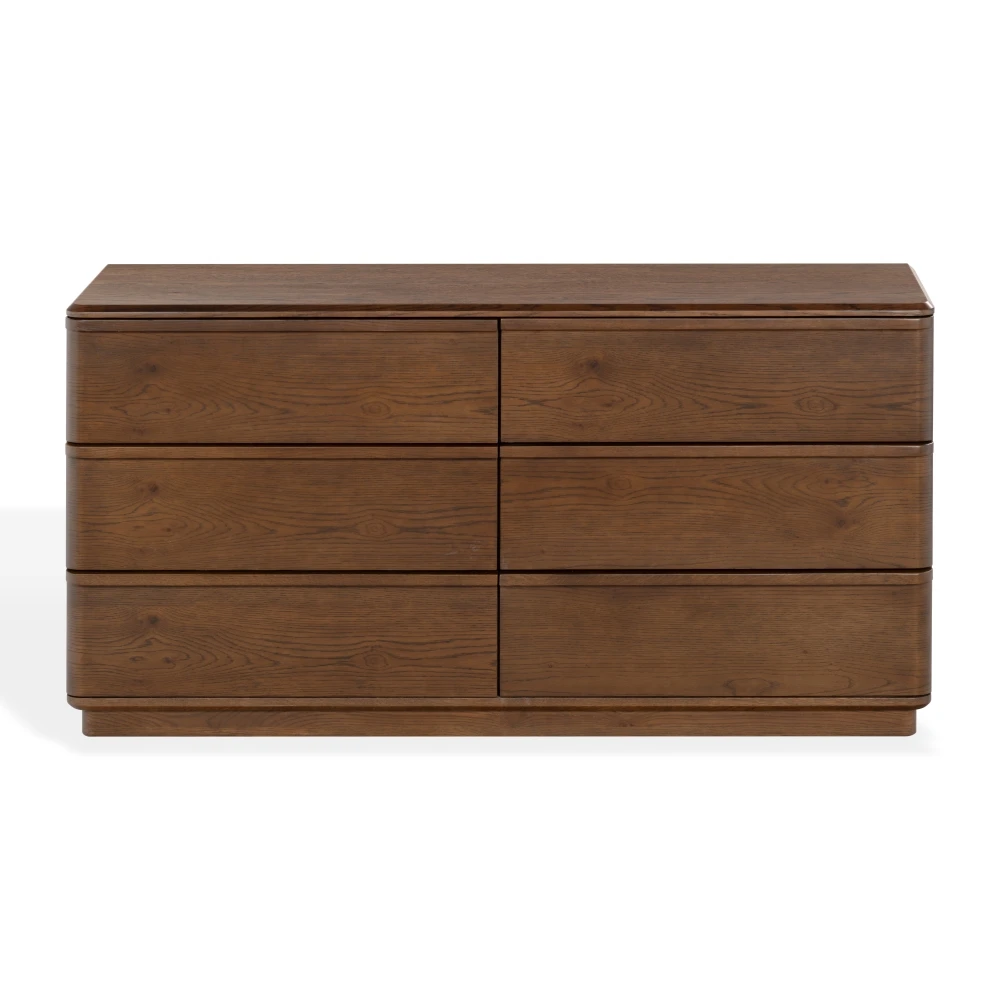 Guillermo 6 Drawer Wood Dresser