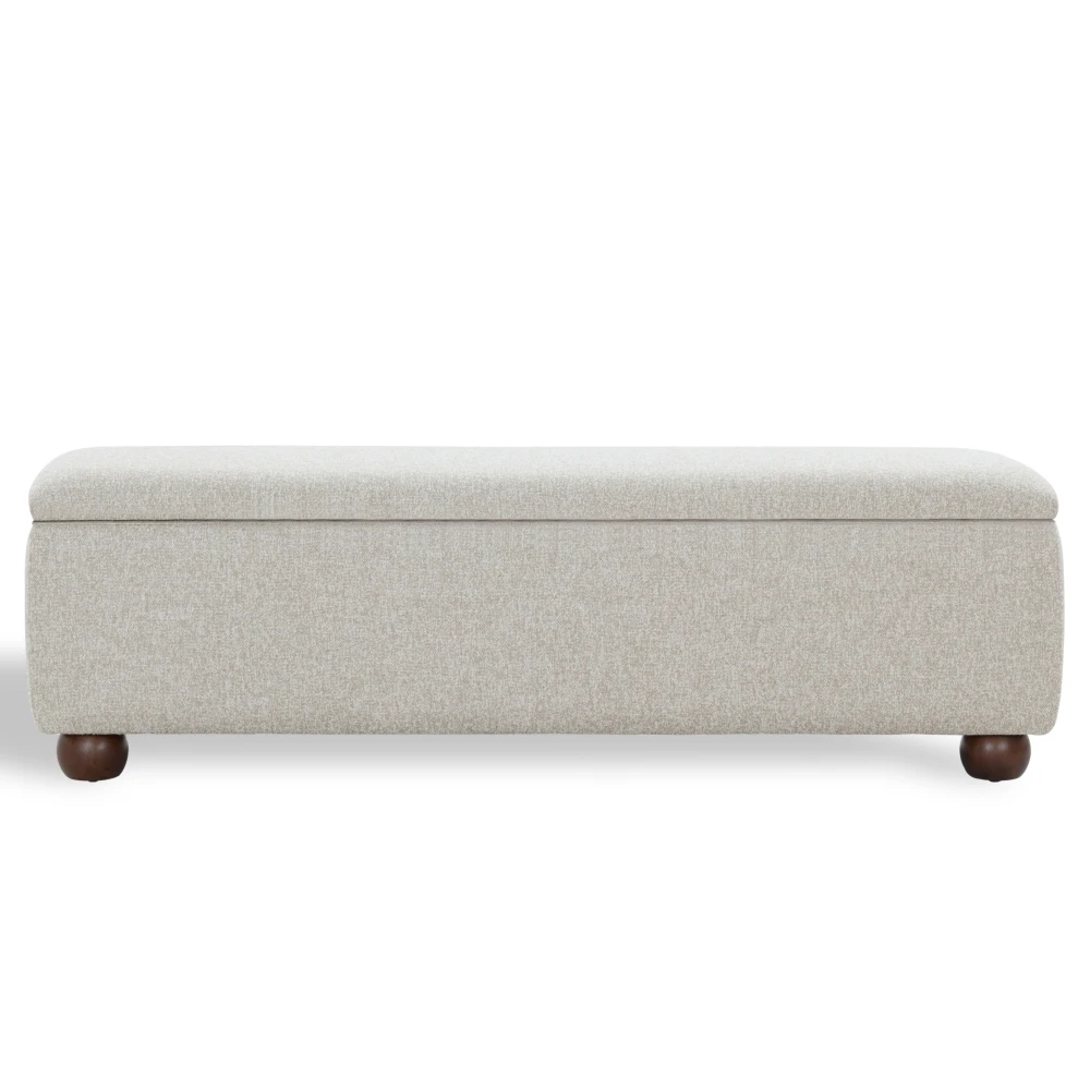 Lucija Boucle Storage Bench