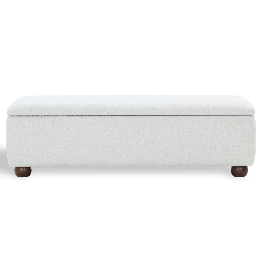 Lucija Boucle Storage Bench