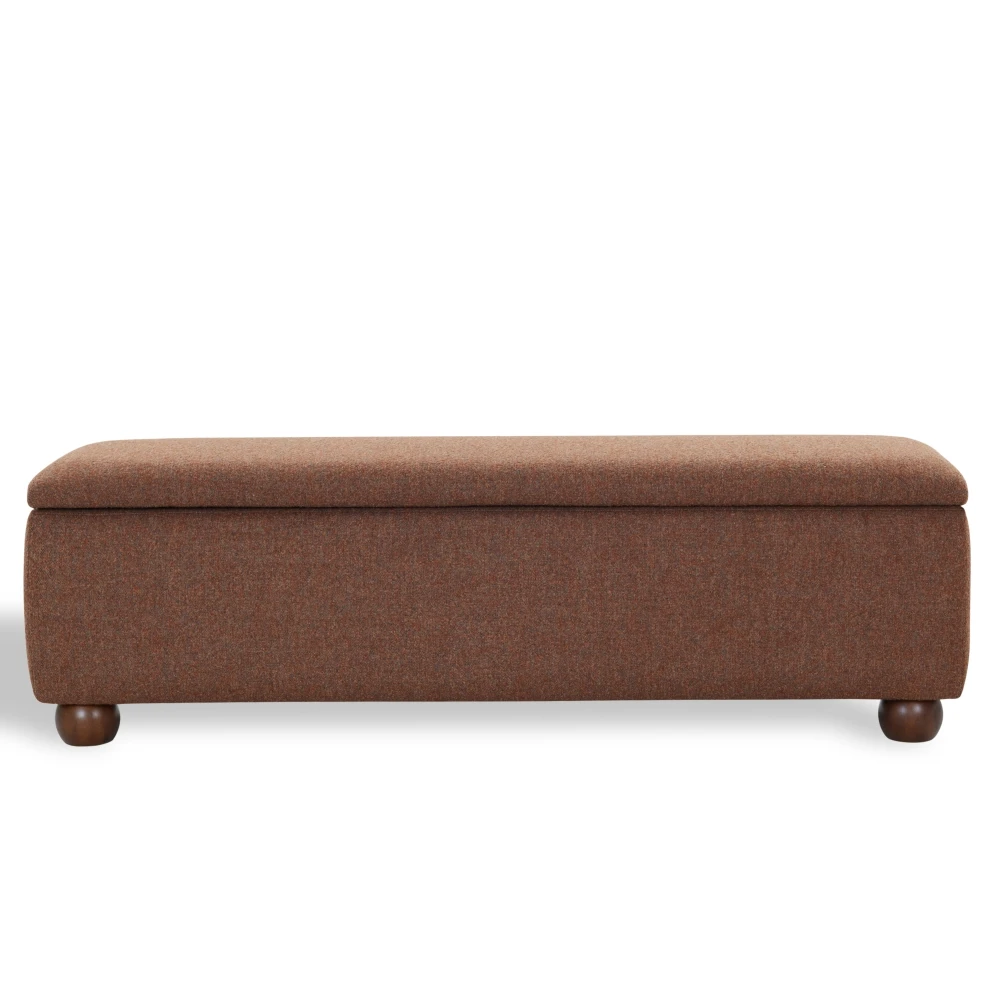 Lucija Boucle Storage Bench