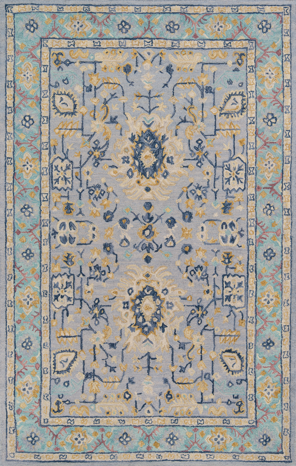 Momeni Tangier 2' X 3' Blue Traditional