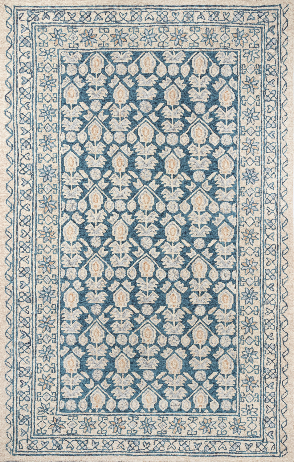 Momeni Tangier 2' X 3' Blue Traditional