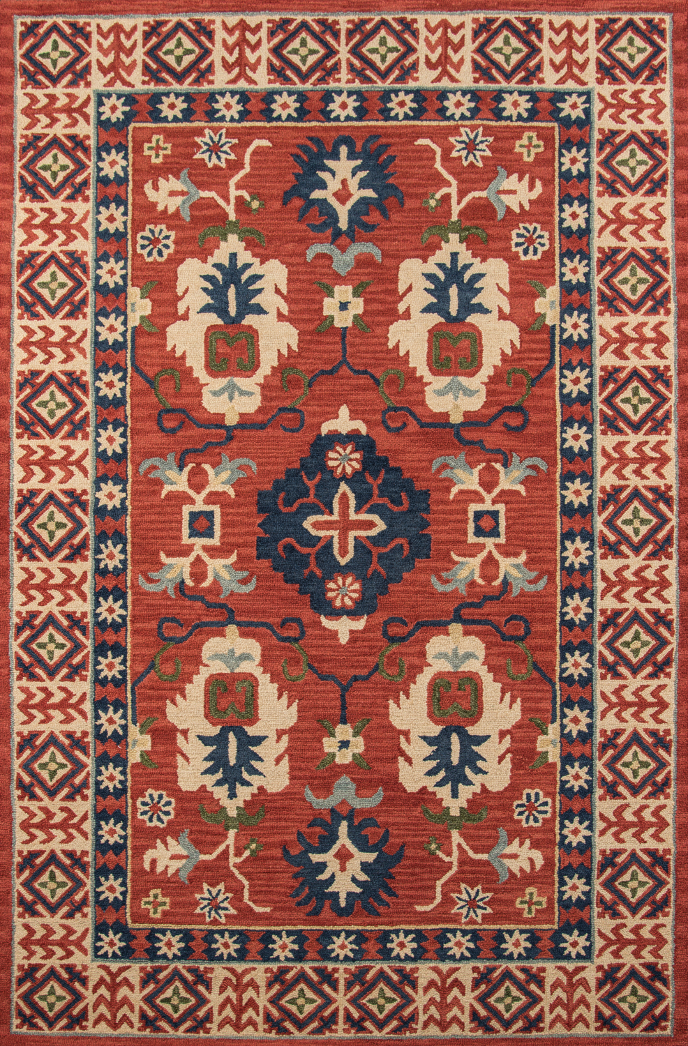 Momeni Tangier 2' X 3' Red Traditional