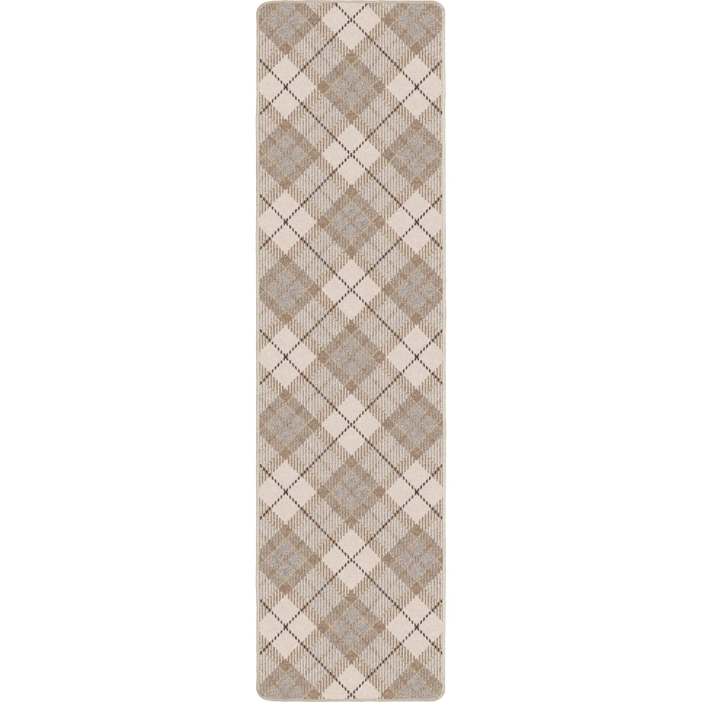 Christmas Plaid Ivory Snow 2'1