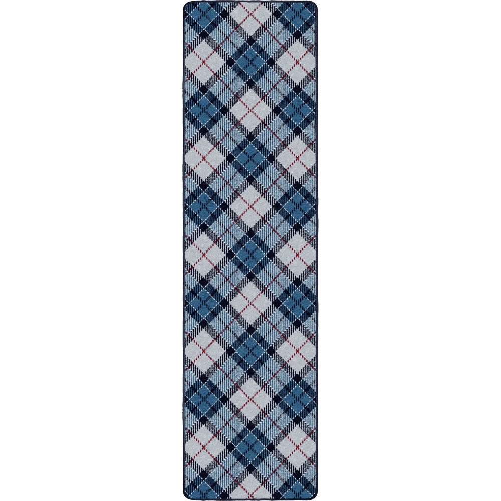 Christmas Plaid Silver Bell 2'1
