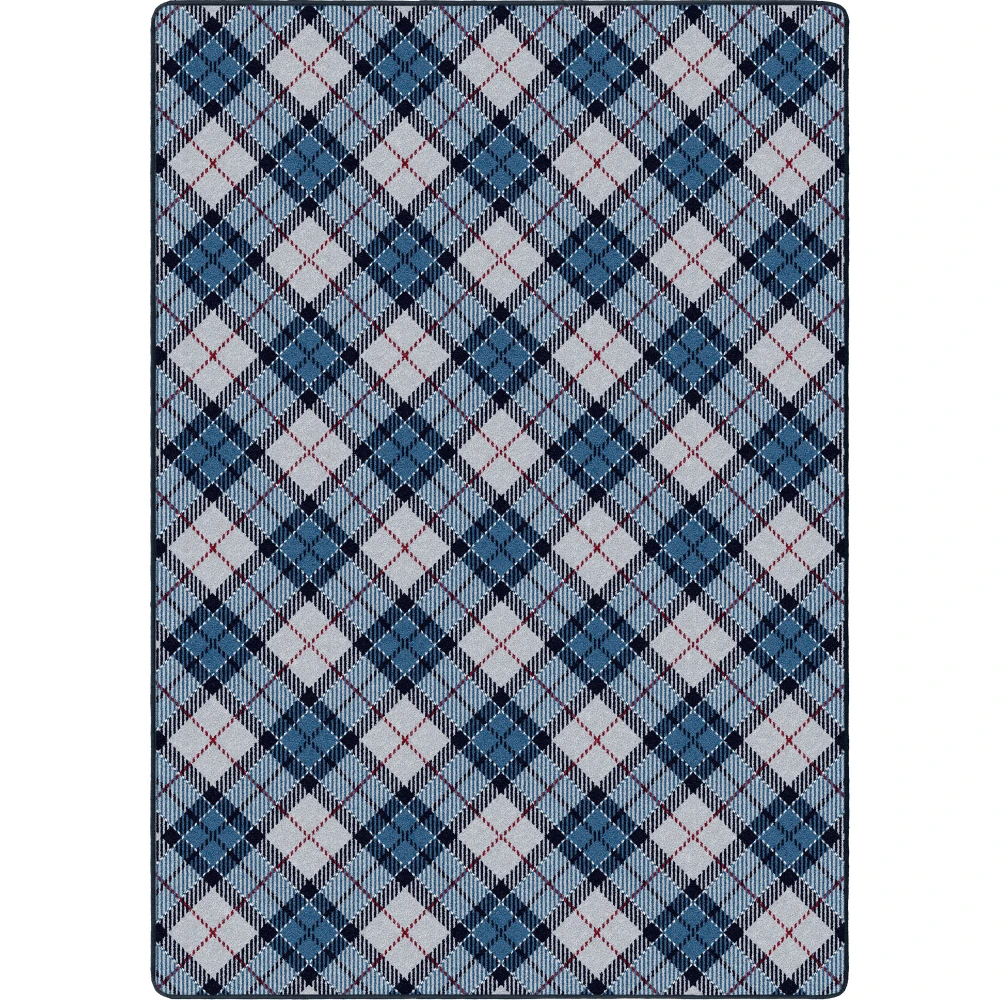 Christmas Plaid Silver Bell 2'8