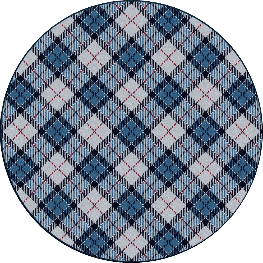 Christmas Plaid Silver Bell 5'4