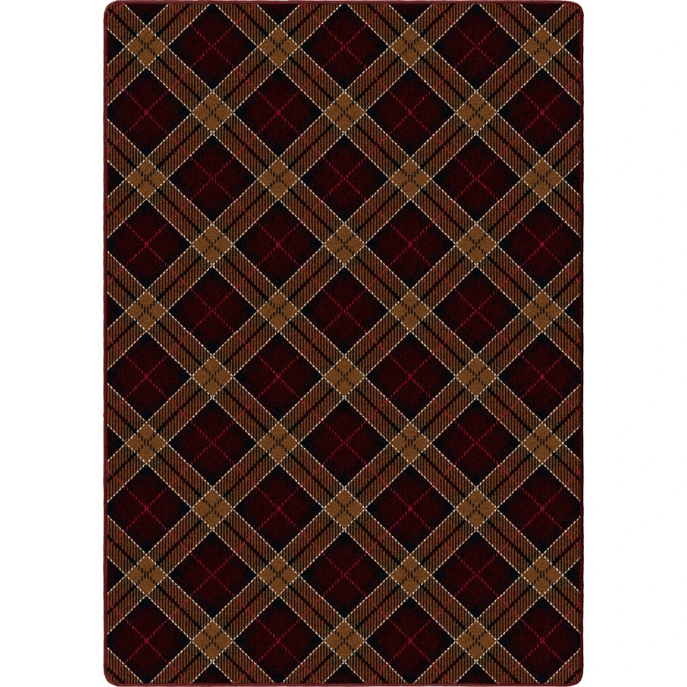 Christmas Plaid Victorian Red 2'8