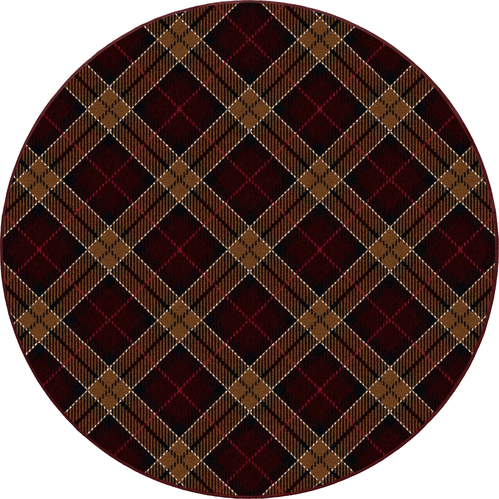 Christmas Plaid Victorian Red 5'4