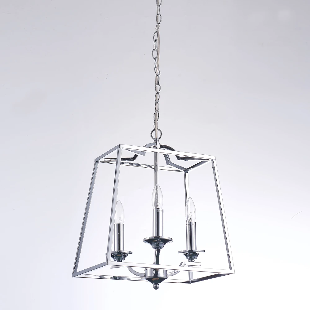 Pasargad Home Lionnel Polished Chrome Frame Chandelier