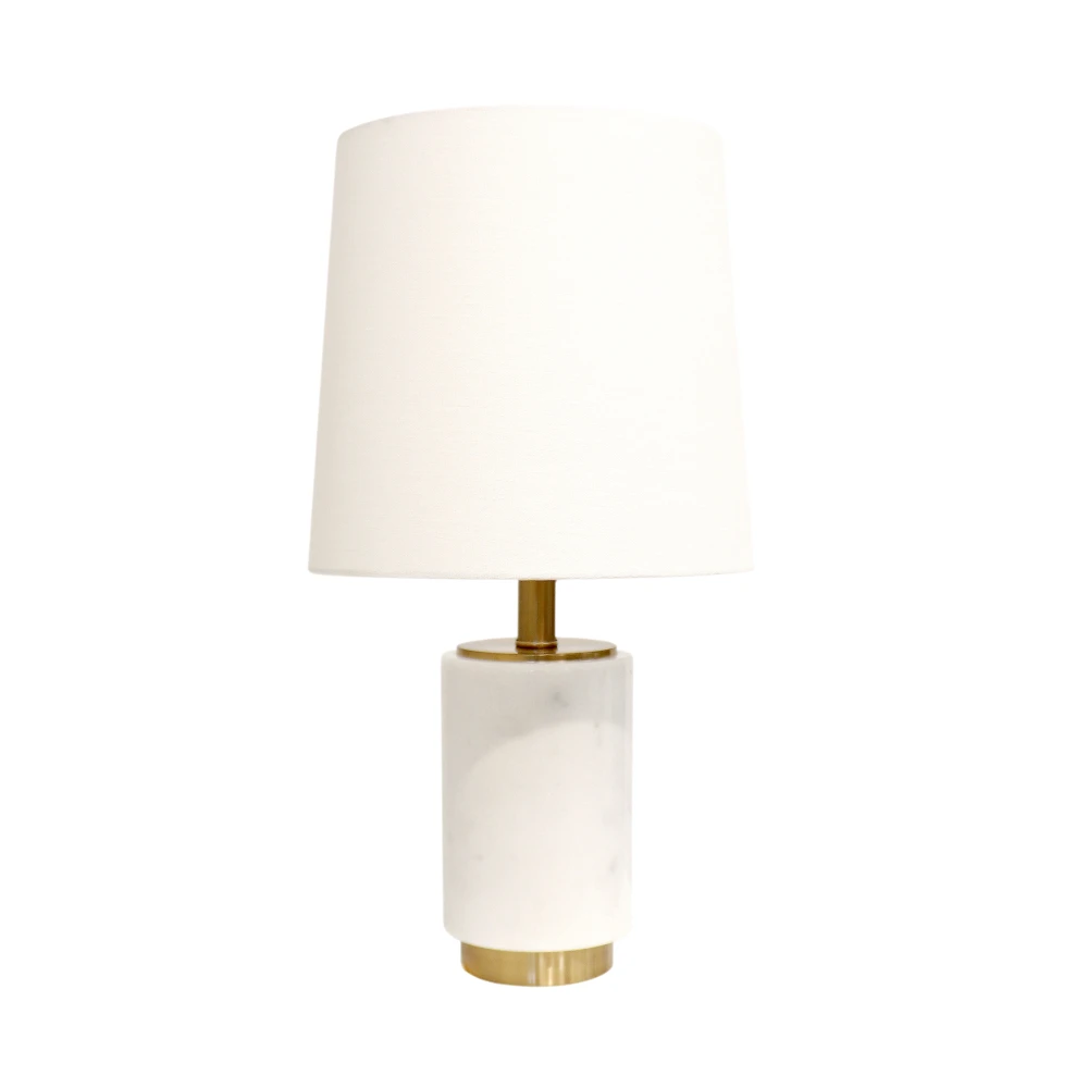 Pasargad Home Leon Marble & Gold Accented Table Lamp