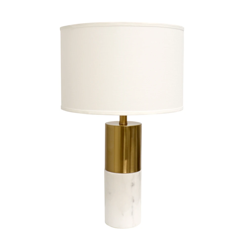 Pasargad Home Rhoda Marble & Gold Table Lamp