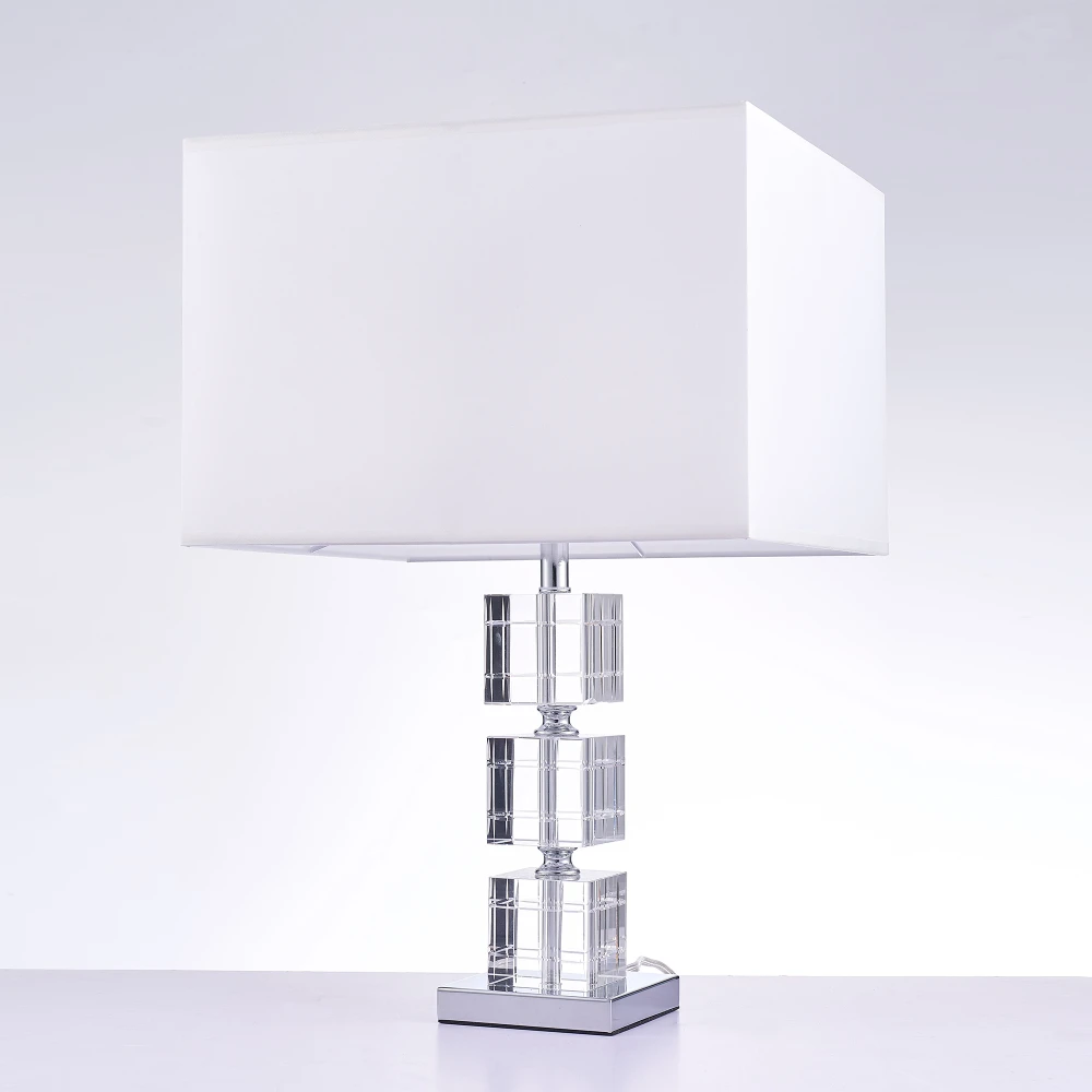 Pasargad Home Fredo Metal & Acrylic Table Lamp with Shade