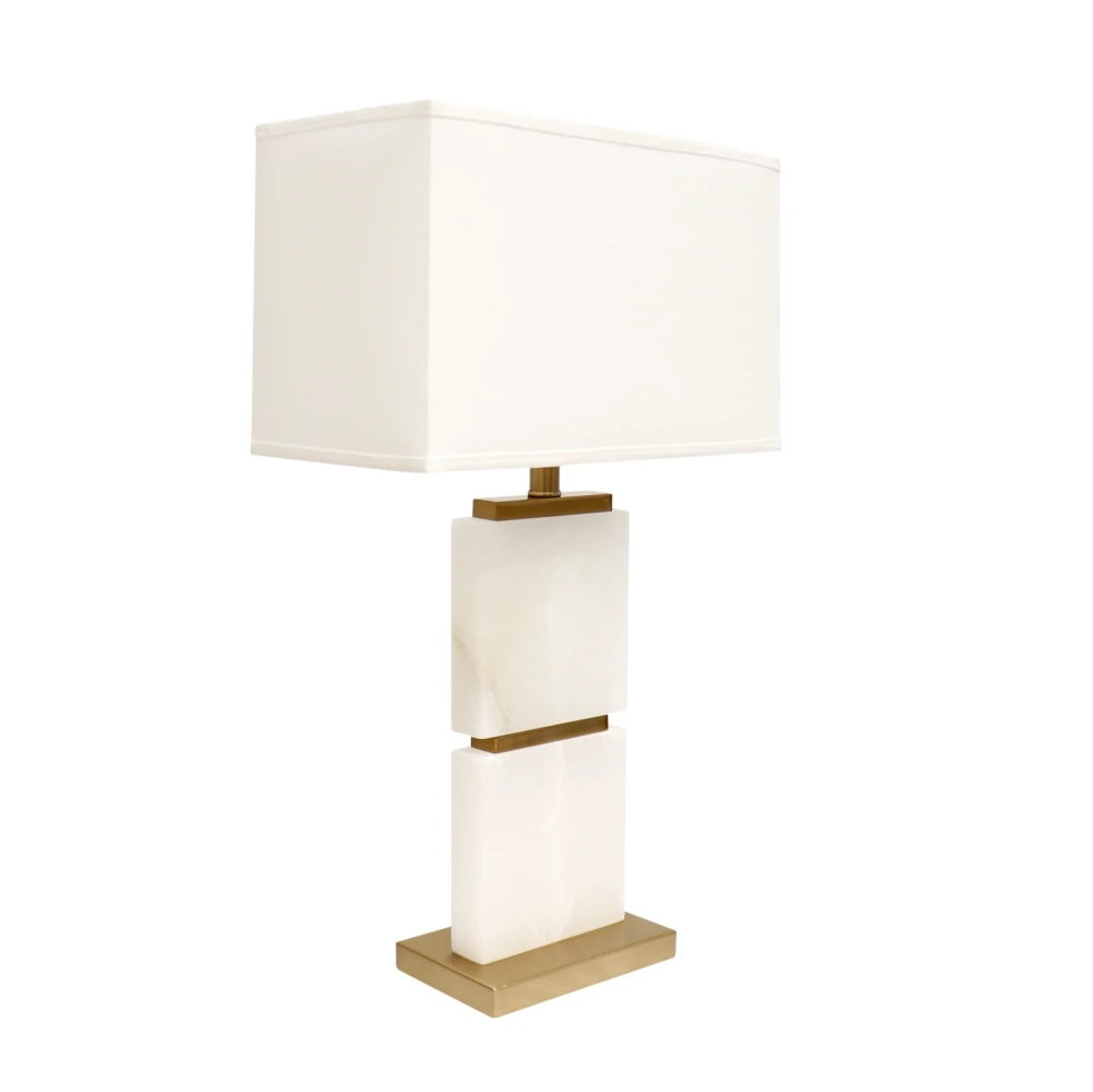 Pasargad Home Imperial Metal & Marble Table Lamp