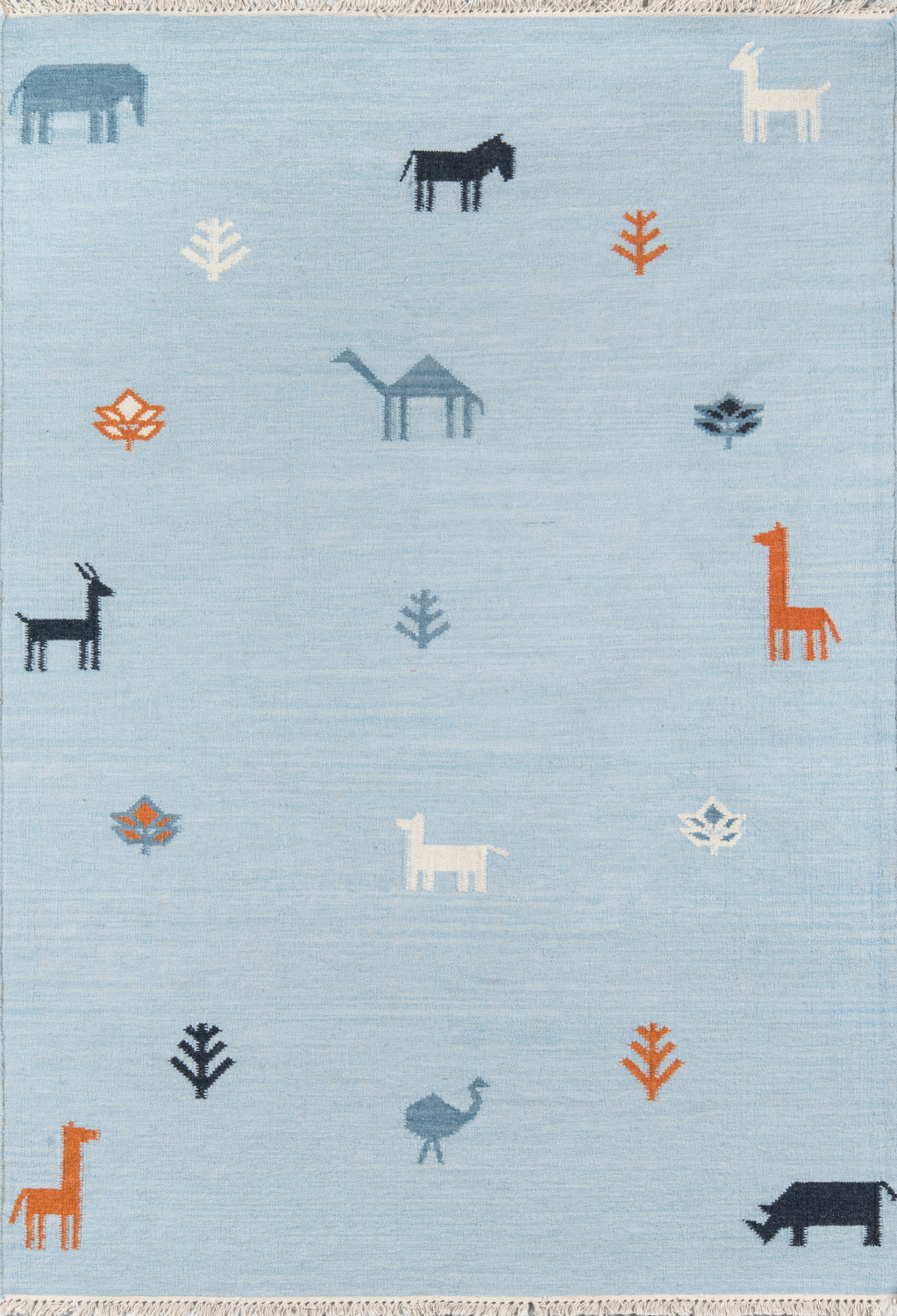 Erin Gates Thompson 2' X 3' Blue Contemporary