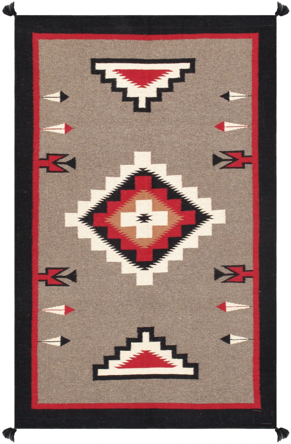 Pasargad Home Tuscany Hand-Woven Reversible Wool Area Rug- 4' 0'' X  6' 0''