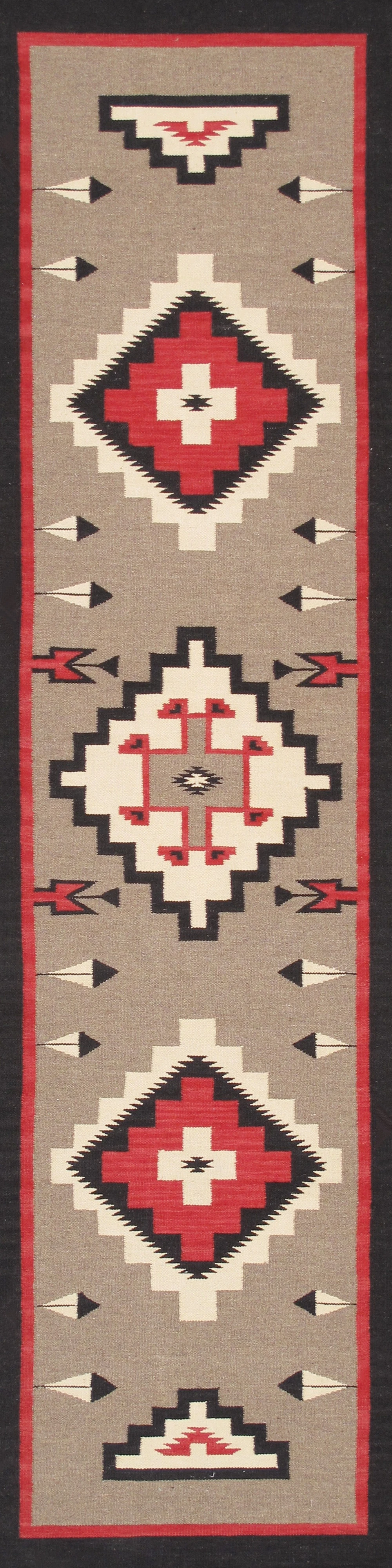 Pasargad Home Tuscany Hand-Woven Reversible Wool Area Rug- 2' 7'' X 10' 2''