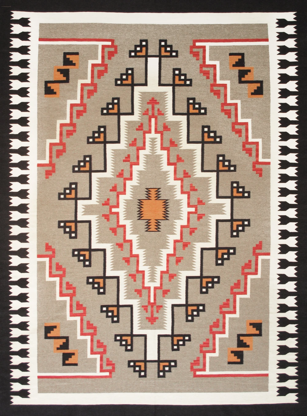 Pasargad Home Tuscany Hand-Woven Reversible Wool Area Rug- 8'10'' X 12' 1''