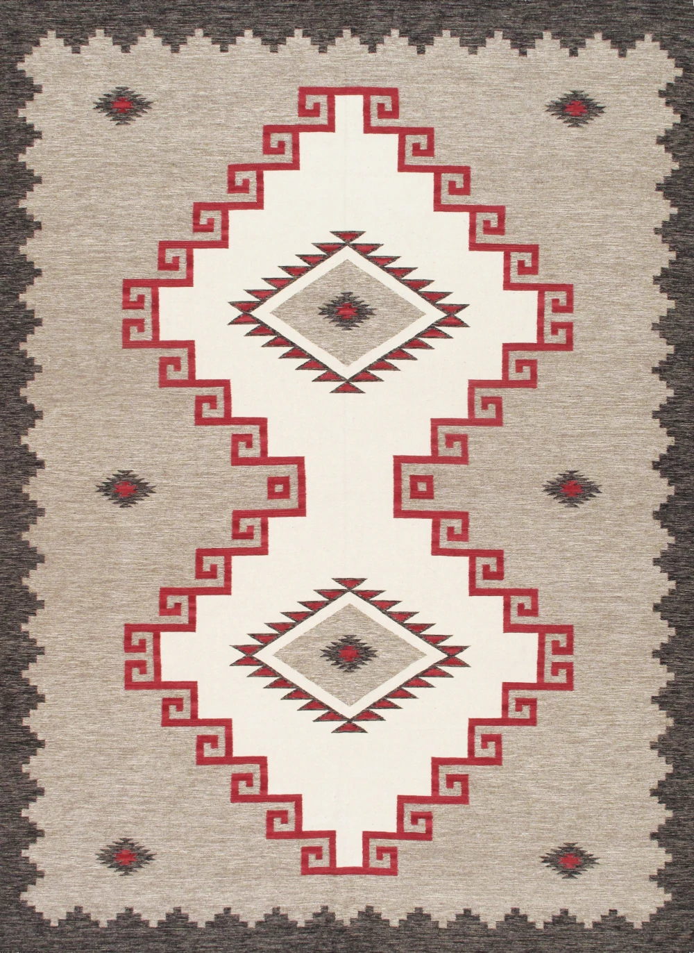 Pasargad Home Tuscany Hand-Woven Reversible Wool Area Rug- 8' 9'' X 12' 1''