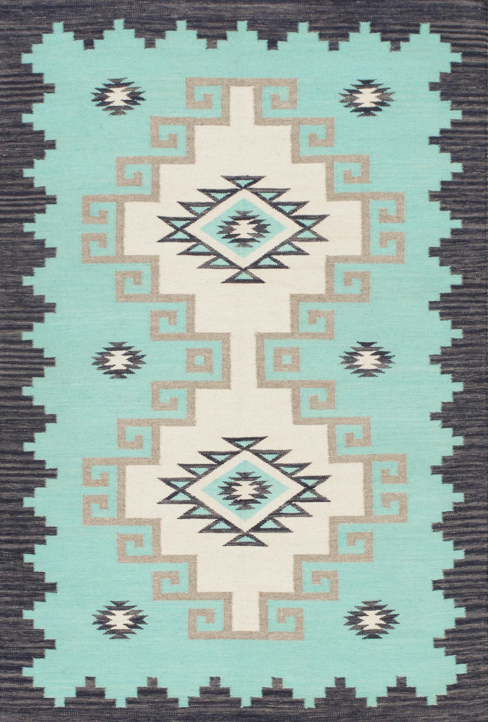 Pasargad Home Tuscany Hand-Woven Reversible Wool Area Rug- 3'11'' X  5'11''
