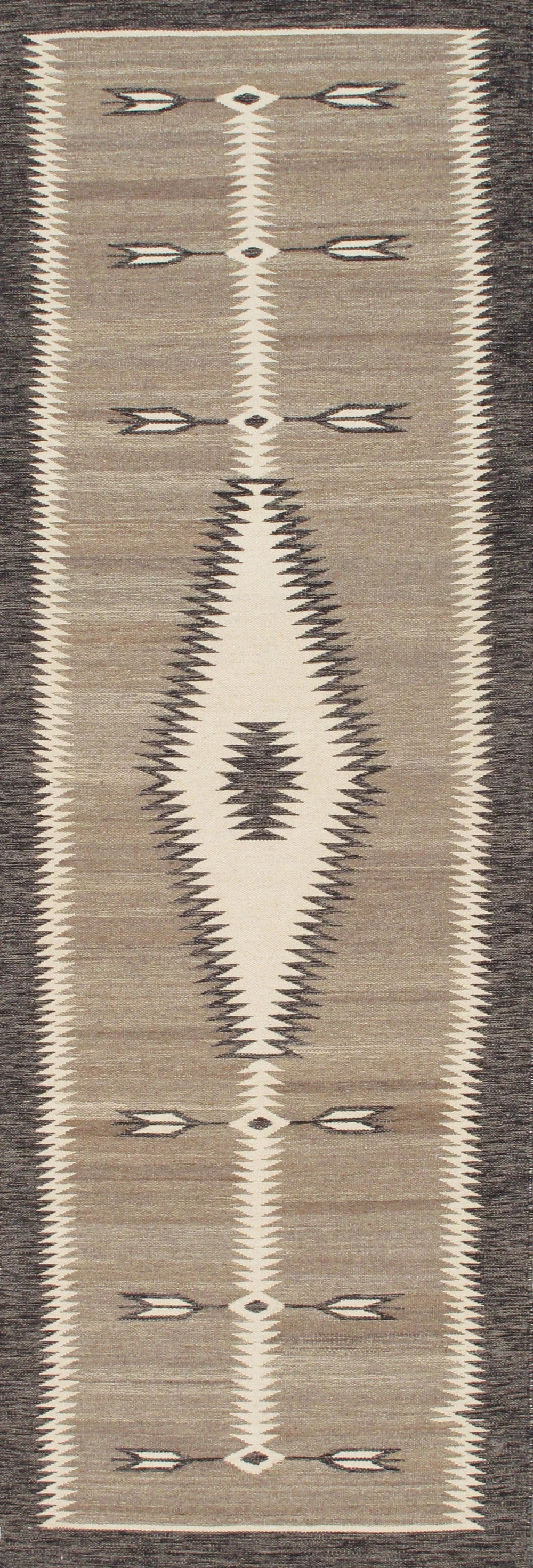 Pasargad Home Tuscany Hand-Woven Reversible Wool Area Rug- 2' 7'' X 10' 0''