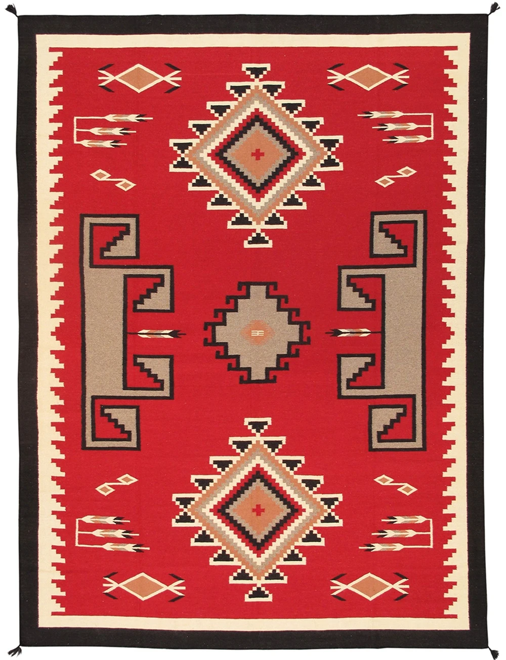 Pasargad Home Tuscany Hand-Woven Reversible Wool Area Rug- 9'11'' X 14' 1''