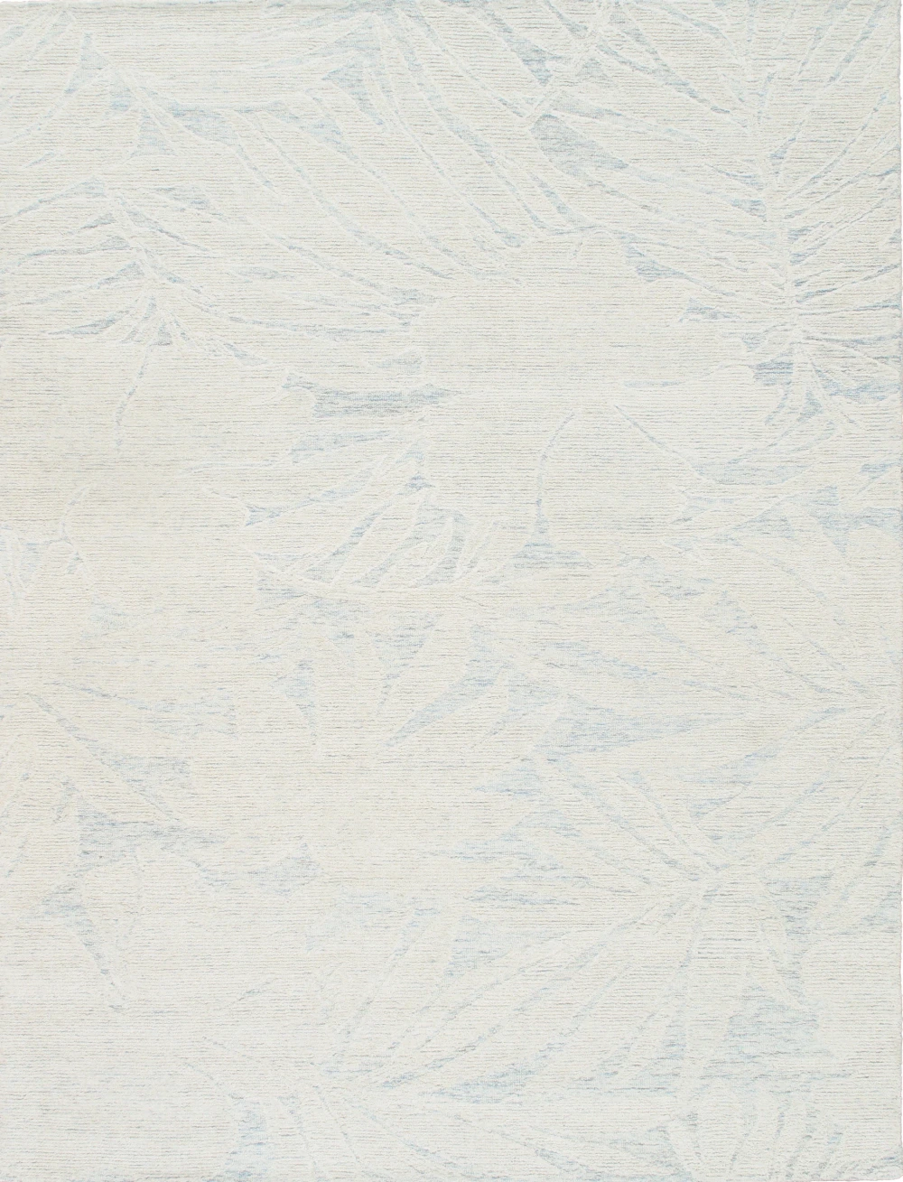 Pasargad Home Harmony Hand-Tufted Ivory/Blue Area Rug- 9' 9'' X 13' 9''