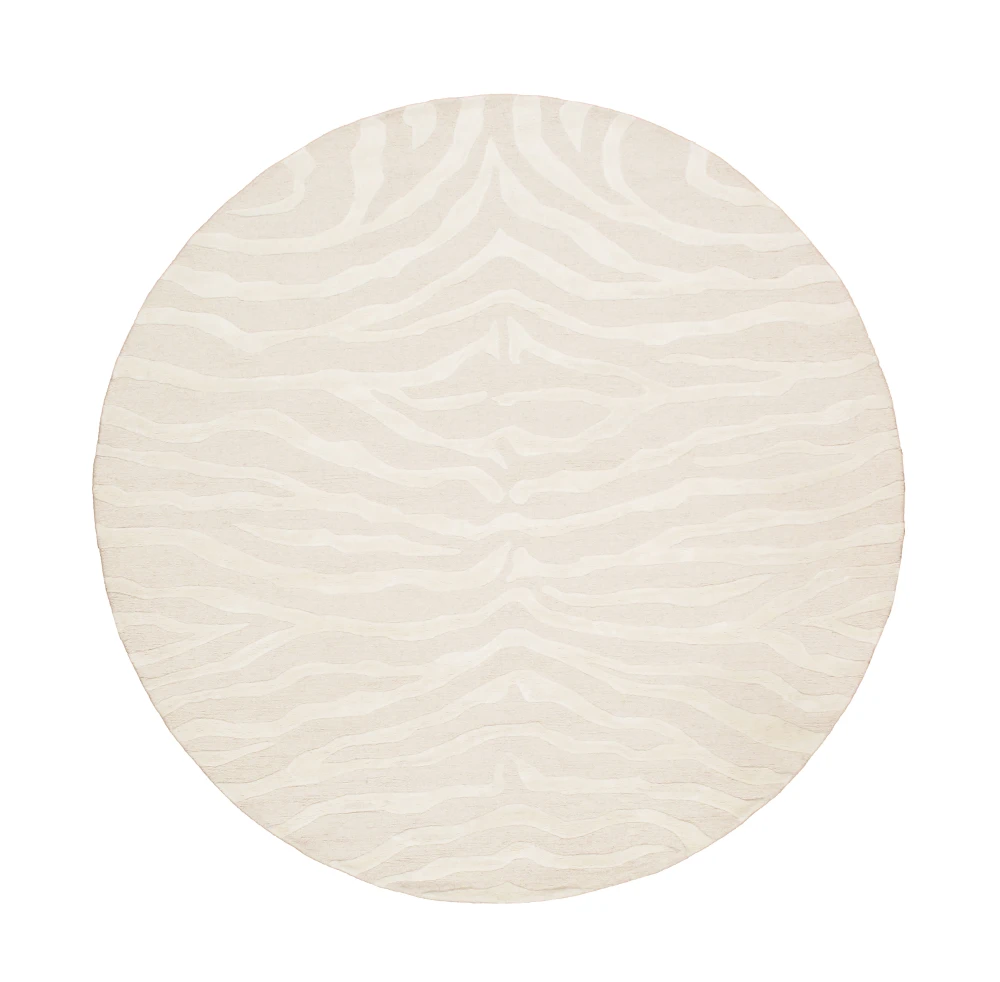 Pasargad Home Edgy Hand-Tufted Cream/Ivory Transitional Area Rug- 6' 0'' X 6' 0''