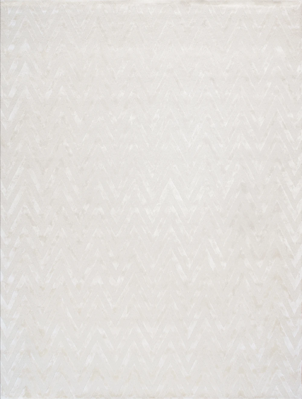 Pasargad Home Edgy Hand-Tufted Ivory Transitional Area Rug- 5' 0'' X 8' 0''