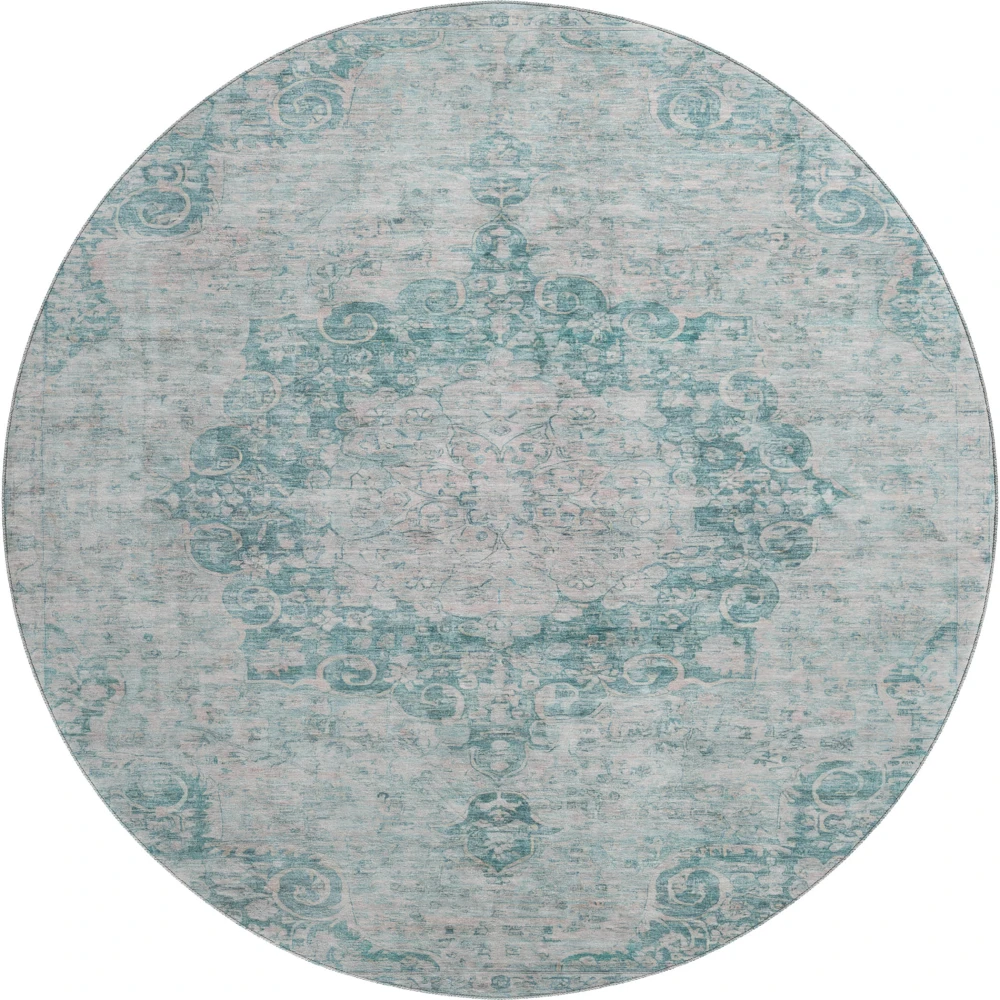 Mayfield AMF1238 Teal 8' x 8' Rug