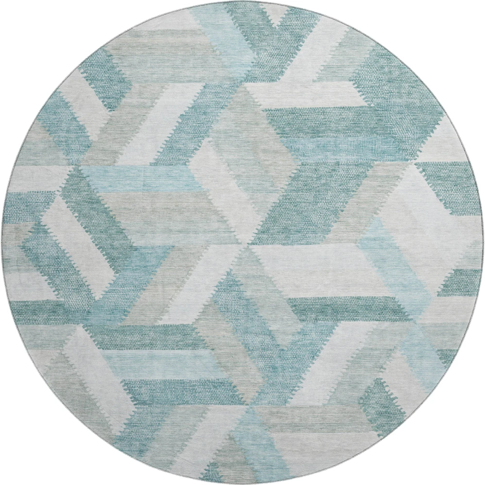 Mayfield AMF1241 Teal 8' x 8' Rug