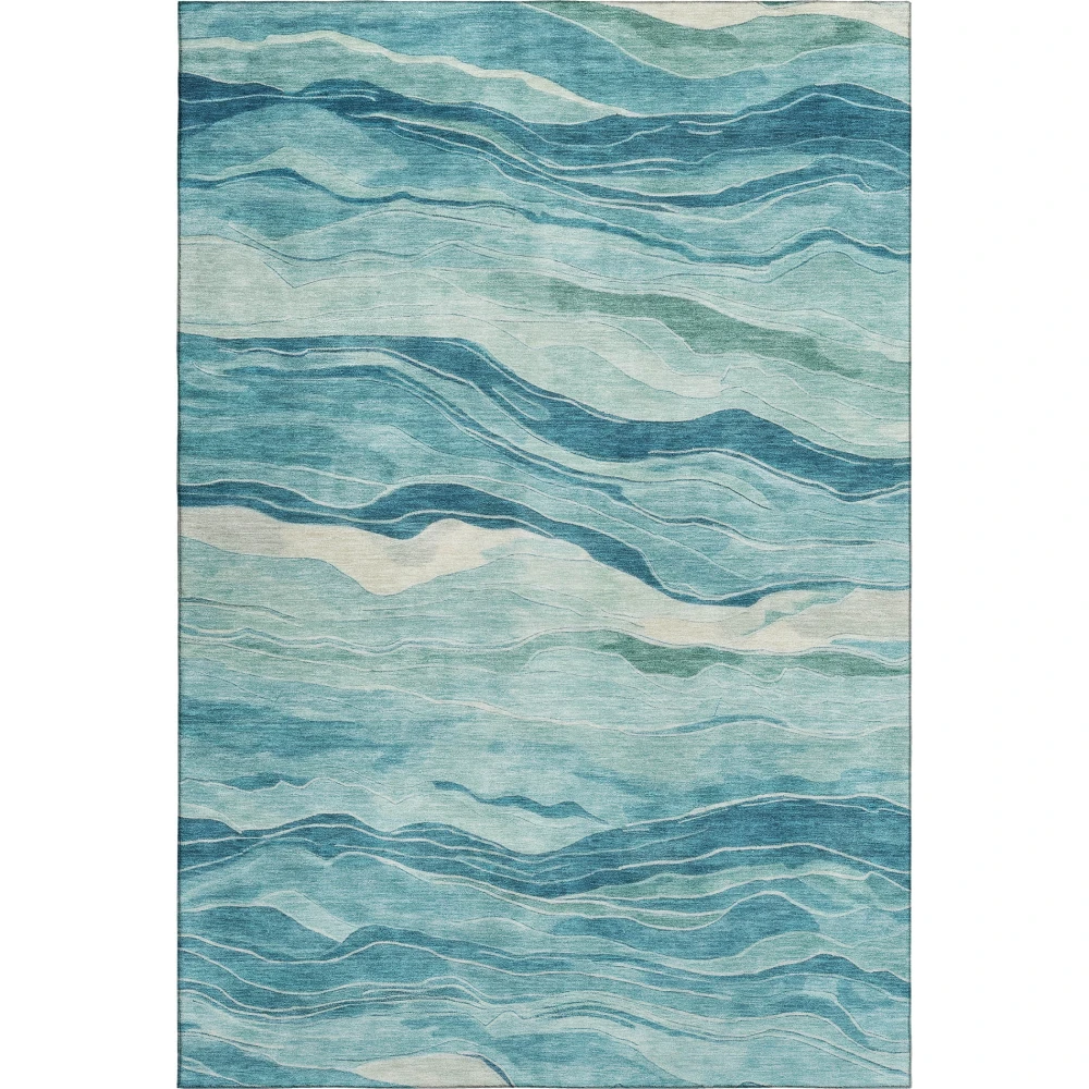 Mayfield AMF1246 Turquoise 3' x 5' Rug