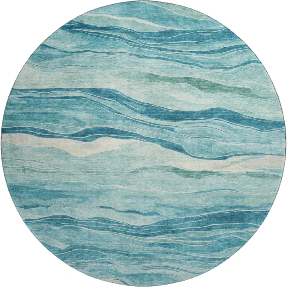 Mayfield AMF1246 Turquoise 8' x 8' Rug