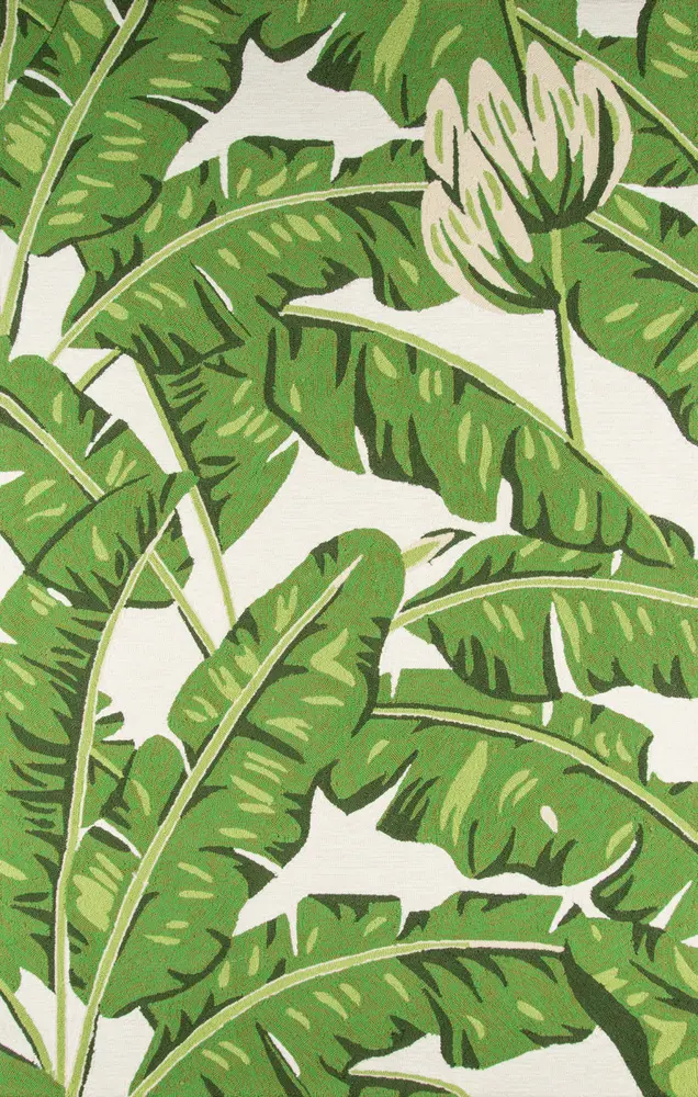 Momeni Veranda 5' X 8' Green Contemporary