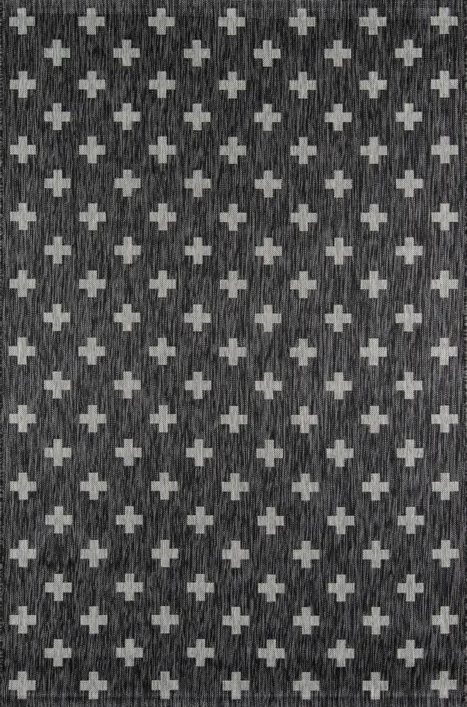 Novogratz Villa 2' X 6' Runner Charcoal Contemporary