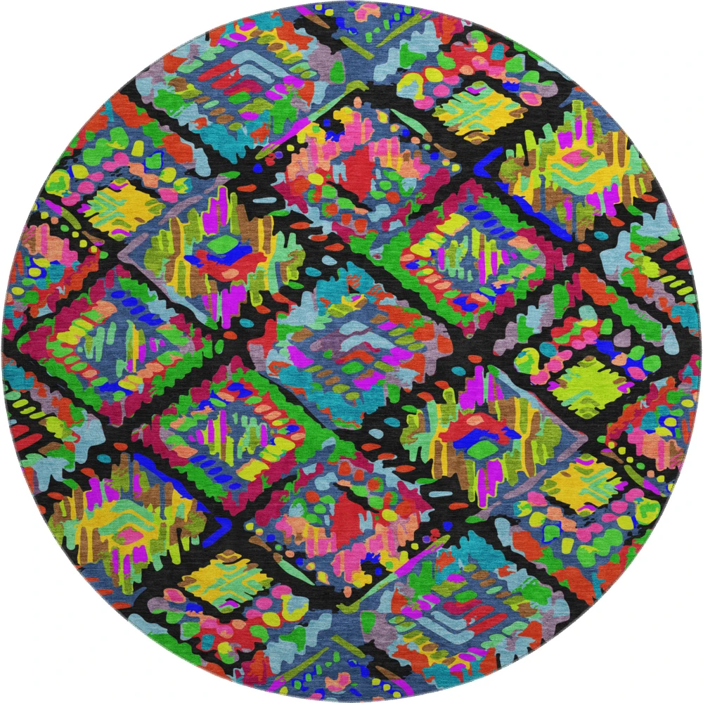 Mayfield AMF1326 Black 8' x 8' Rug