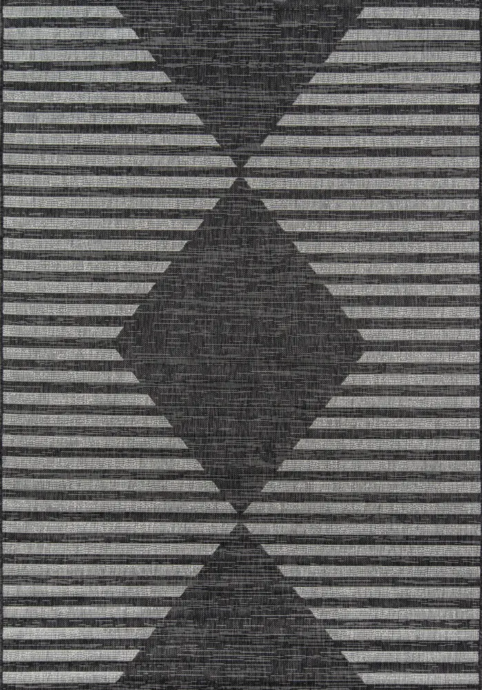 Novogratz Villa 2' X 6' Runner Charcoal Contemporary