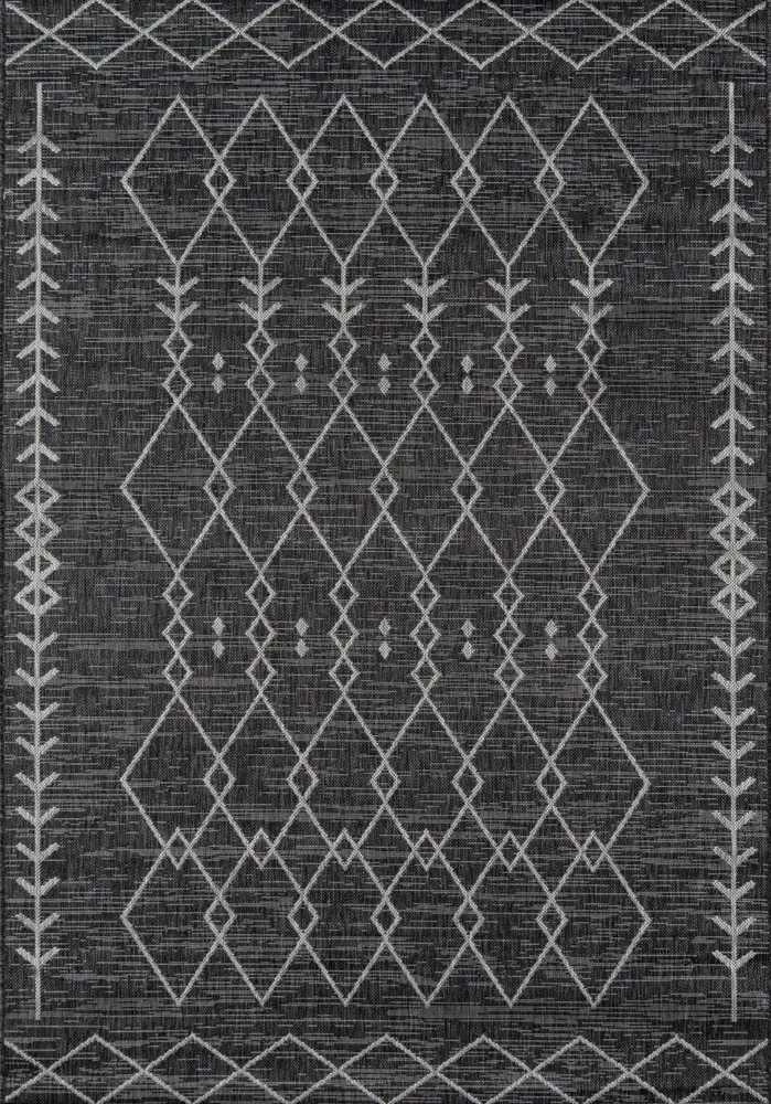 Novogratz Villa 2' X 6' Runner Charcoal Contemporary