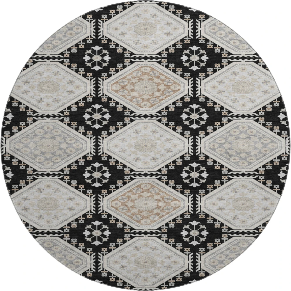 Mayfield AMF1442 Black 8' x 8' Rug