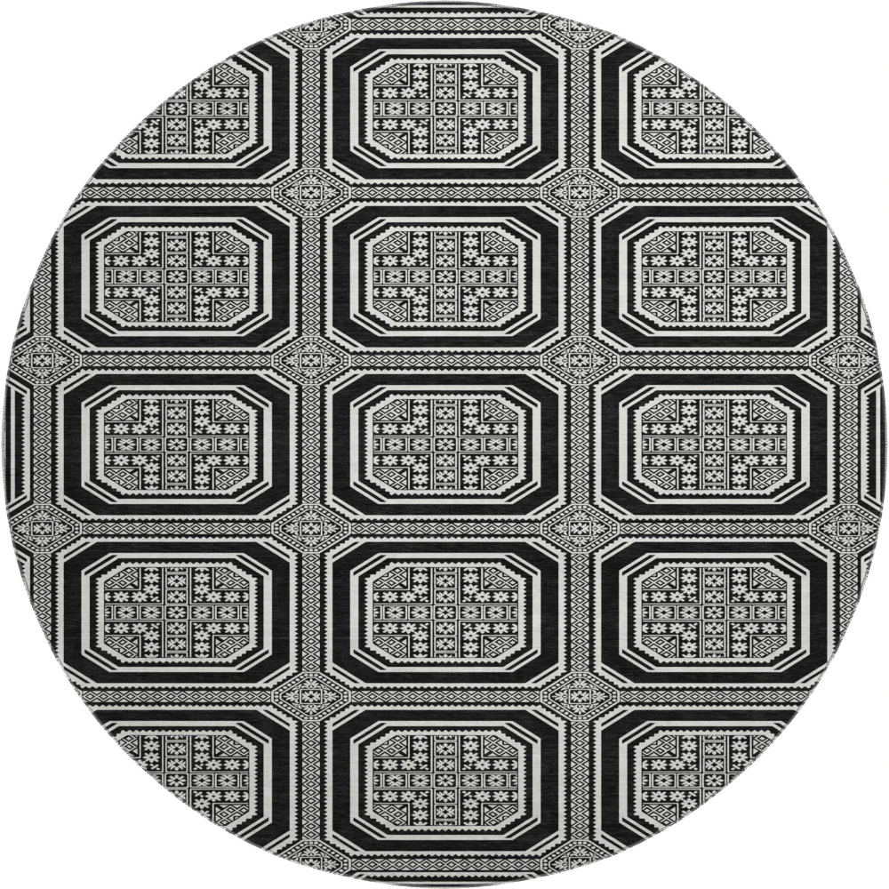 Mayfield AMF1451 Black 8' x 8' Rug