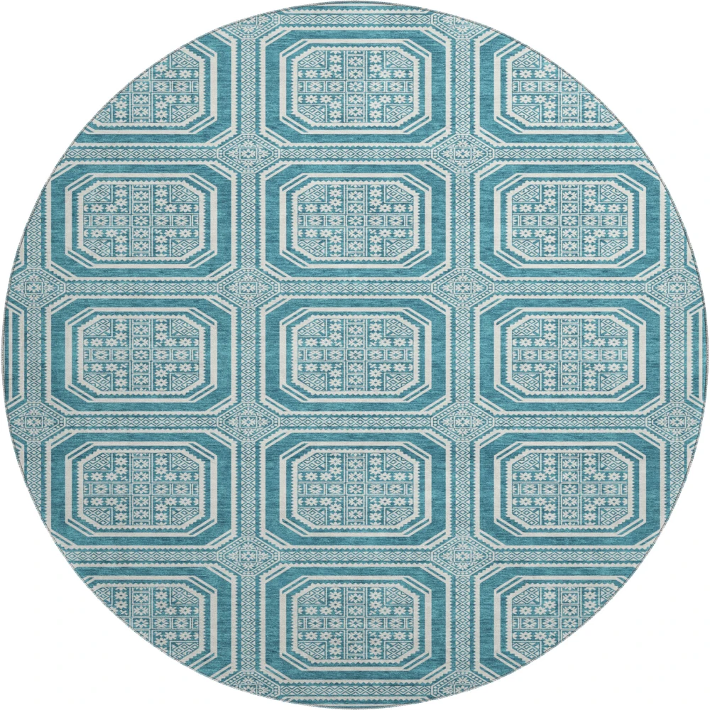 Mayfield AMF1451 Teal 8' x 8' Rug